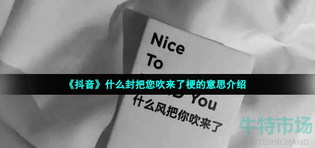什么封把您吹来了是什么梗