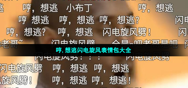 哼想逃闪电旋风表情包有哪些
