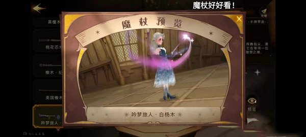 哈利波特魔法觉醒1月魔杖什么样