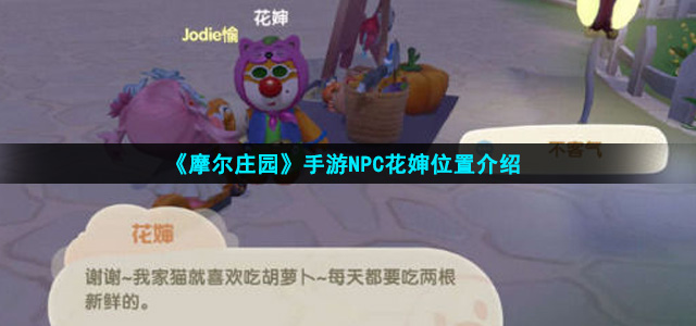 摩尔庄园手游花婶在哪