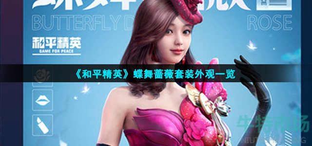 和平精英蝶舞蔷薇皮肤什么样
