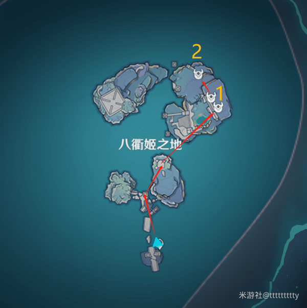 原神八衢姬之地碎石箱在哪