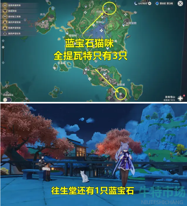原神蓝宝石猫咪怎么抓
